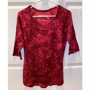 VANS OFF THE WALL RED CUTOUT SCOOP NECK XL